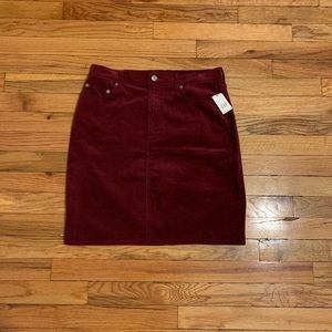 Gap Burgundy skirt